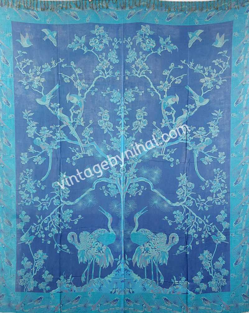 TREE of LIFE Reversible Pashmina Bedspread S7